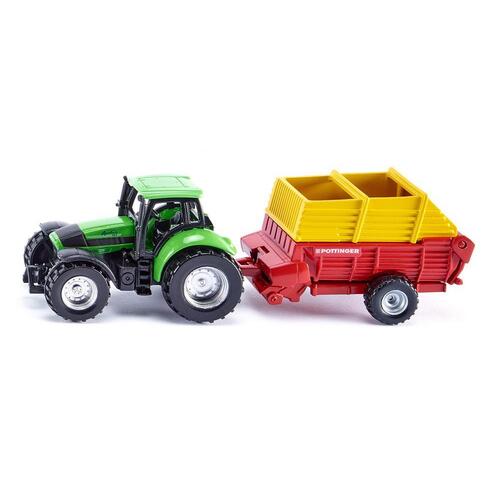 Siku - Tractor with Pottinger Loader Wagon